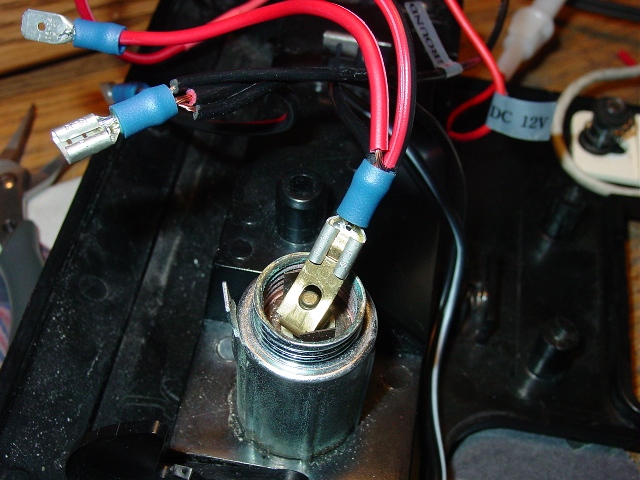 power tapped from lighter