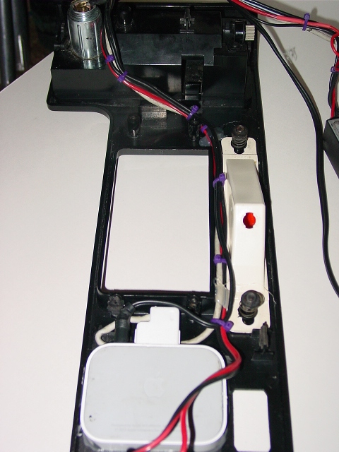 Console wires secured