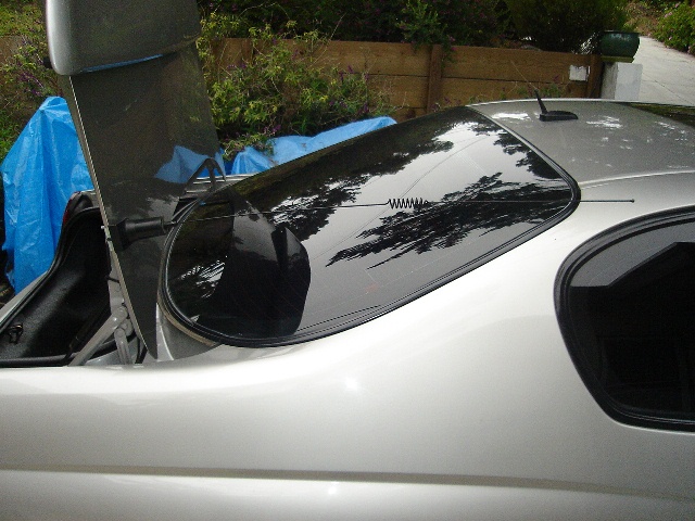 Antenna with trunk open