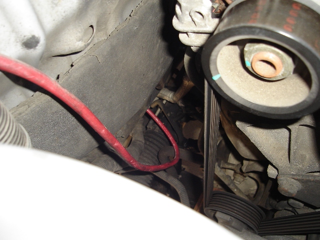 Power wire at firewall