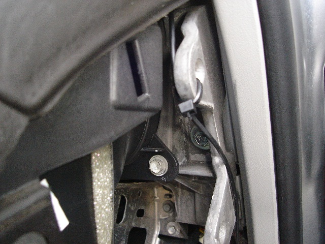 Control wire up under dash