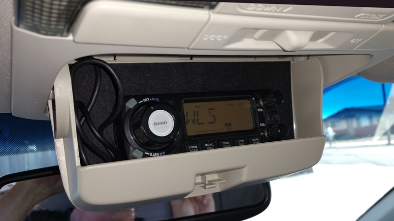 In the console sunglasses holder