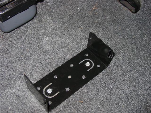 Radio bracket screwed down