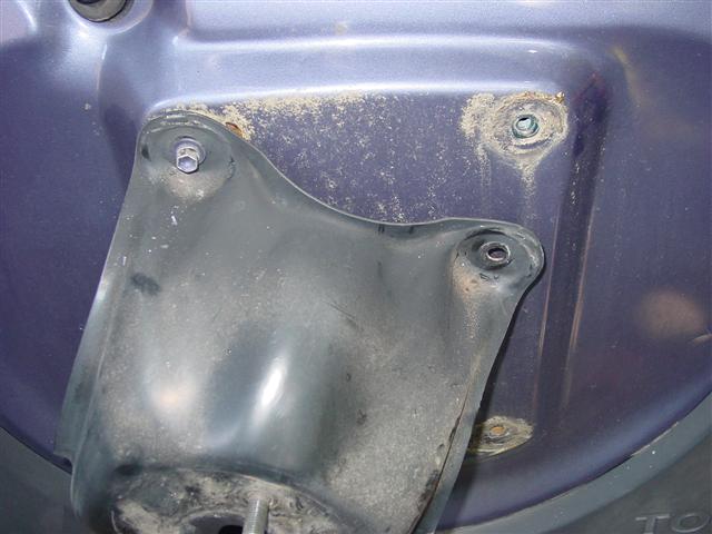 Spare tire mount loosened