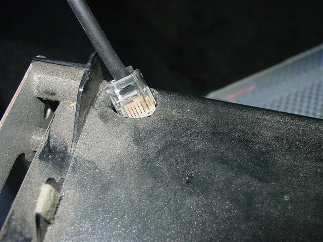 Passing the Data cable