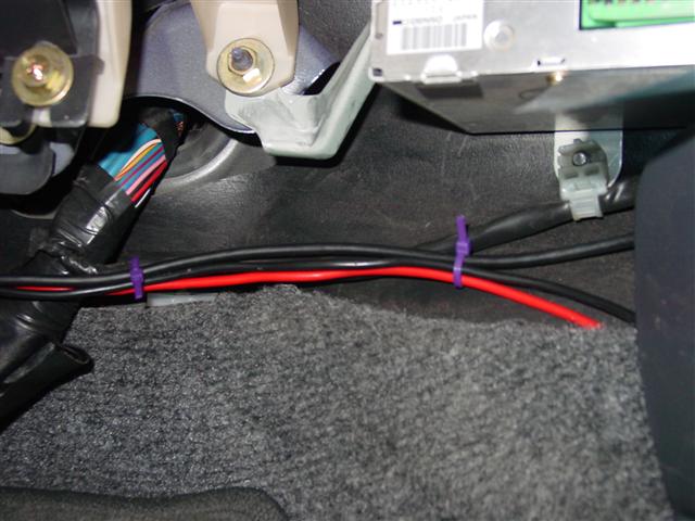 Radio wiring to battery & radio