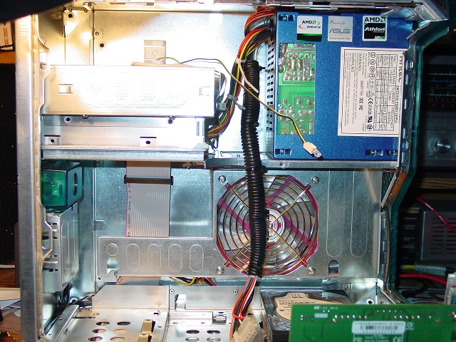 power supply installed