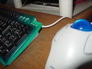 Mouse plugs in here