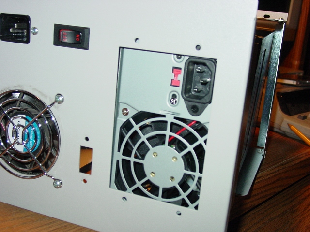 Power Supply in the Back