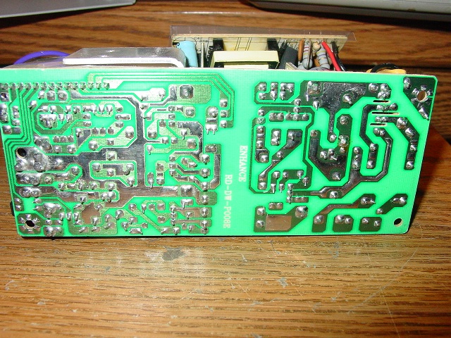 Underside of power supply