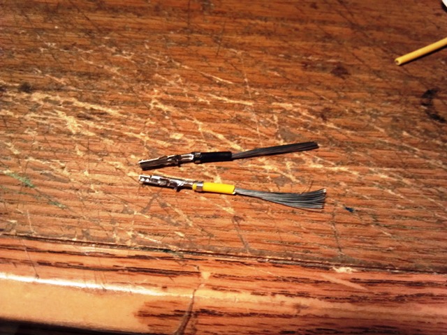 two pins from power supply plug