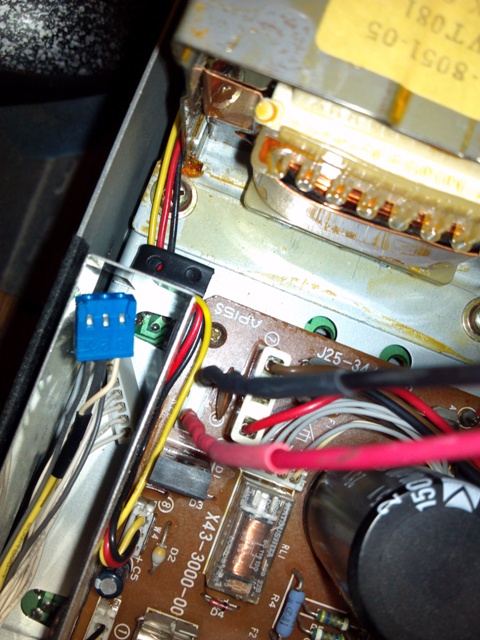 Wiring to power board